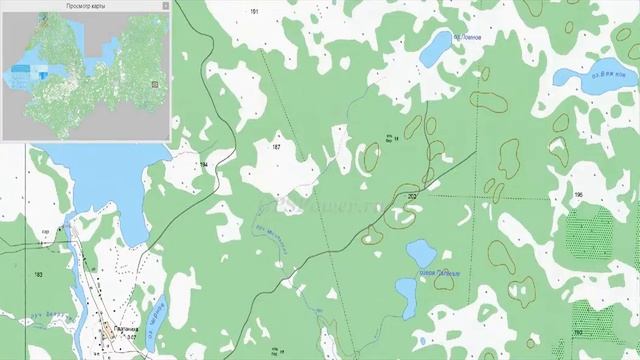 Топографическая карта Ленинградской области для OziExplorer смотреть онлайн