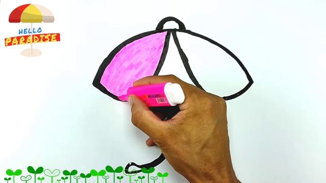 How to Draw an Umbrella !!! Easy Step by Step Drawing Tutorial.