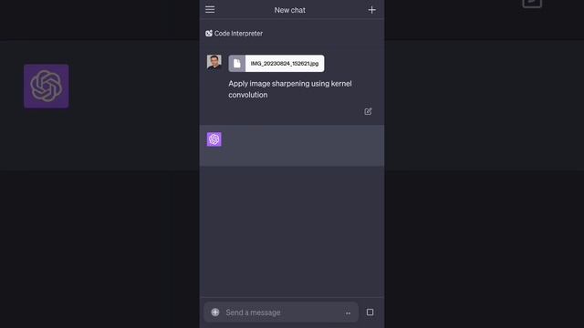 Image sharpening with chat GPT #coding