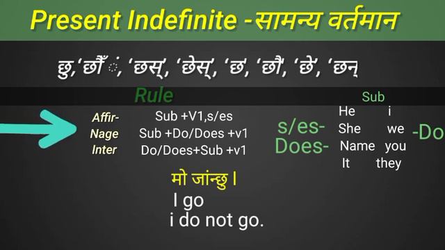 Day-2  Simple Present Tense In Nepali.Present Tense, Past Tense, Future Tense In Ne@sahil21y #tense