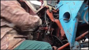 Замена вала ГУРа на ЮМЗ(ЗТМ)-неуправляемый трактор в деревне