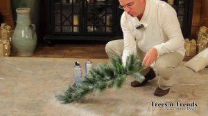 How To Flock or Snow Spray a Christmas Tree, Wreath, or Garland