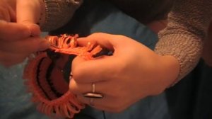 Делаем сами. Мочалка тигр своими руками. Детская мочалка )))