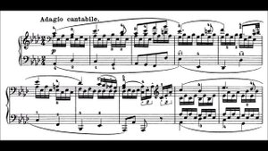 Beethoven: Sonata No.8 in C Minor, Op.13, "Pathétique" (Daniel Barenboim) | Score video