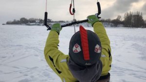 Сноукайтинг первая тренировка