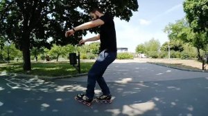 Трюки на роликах - как зашагнуть на бордюр