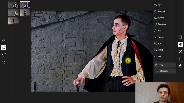 Как сделать цветокоррекцию и обработку фото в Polarr photo editor lite смотреть онлайн