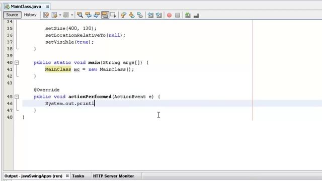 Java Swing Tutorial 13 || Handling Action Event in Java Swings || Java Swing