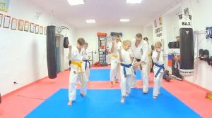 10 - 9 кю _белый пояс, белый пояс с синей полоской_ в рамках Подготовки к экзамену на пояса и УТС