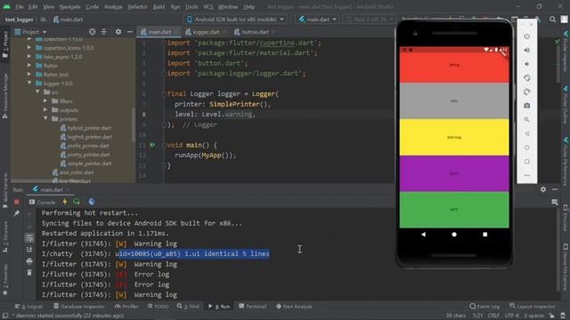 Logger - Como utilizar debugs - Flutter - Pacote смотреть онлайн