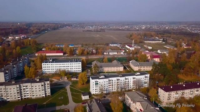 г.Щучин с высоты_Беларусь_Видео Дубровский