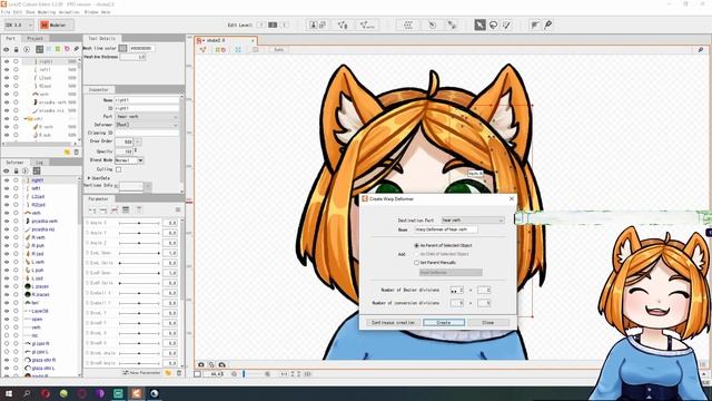 Уроки Live2D - интерфейс, инструменты, создание маски [ч. 2]