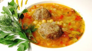Чечевичный Суп с Фрикадельками