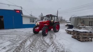 Как Вам Беларус-1221 в красном цвете? Выгрузка тракторов МТЗ