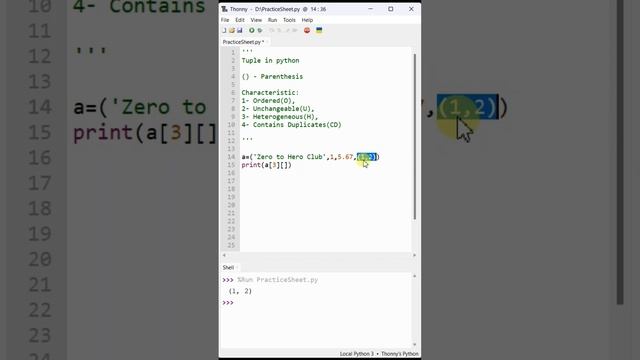 #53 - Tuple Datatype in python [Part-3] | Python Tutorial | Praveen Kumar