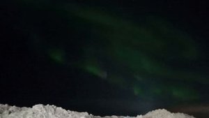 Северное сияние в окрестностях Норильска