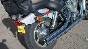 Honda shadow Spirit 1100 w/ Roadburner street Pro 2.5's and Hard Kore baffles