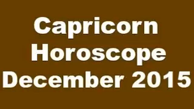 Capricorn Horoscope December 2015 смотреть онлайн