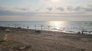 Пешком по Приморско-Ахтарску летом. Пляж в хуторе Морозовском. Краснодарский край.