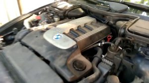 M57, bmw 525d, дымит