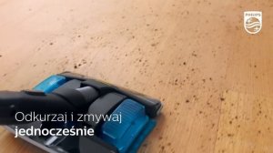 Zobacz pierwsze kroki z odkurzaczem bezprzewodowym Philips 8000 Aqua Plus!
