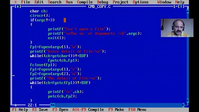 Copy a File Using Command Line Arguments in C Programming Language