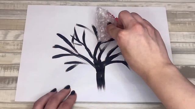 Крутая идея рисования с детьми пузырчатой  пленкой.#BerryKids
