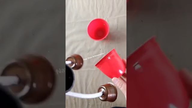 VASO Divertidos Feito de Pote de extrato de tomate. Dicas rápidas Faça Você Mesmo, Tutorial