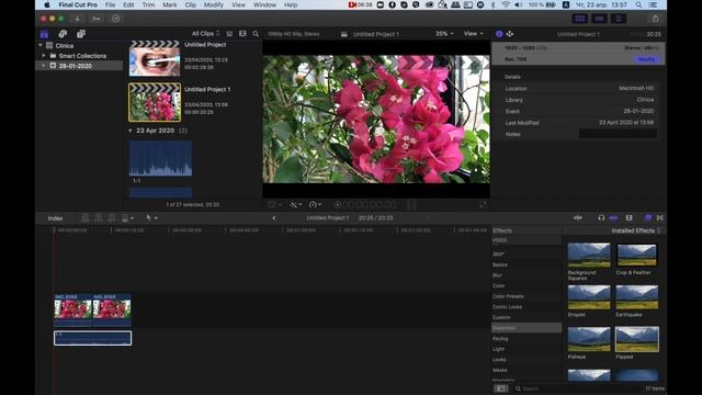 Видеомонтаж в Final cut: зеркальное отражение, запись звука, изменение формата для Инстаграм