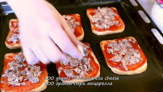 Вкусная мини-пицца за 10 минут! Стоит приготовить!