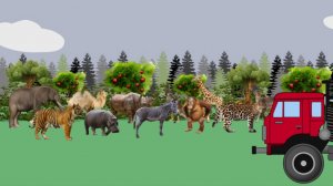 Изучаем диких животных- 2 часть.Развивающие мультфильмы для детей.