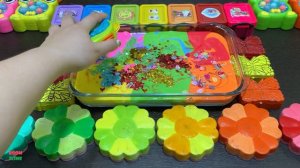 EYE SHADOW AND GLITTER AND CLAY Mixing Random Things Into GLOSSY Slime 5433.mp4