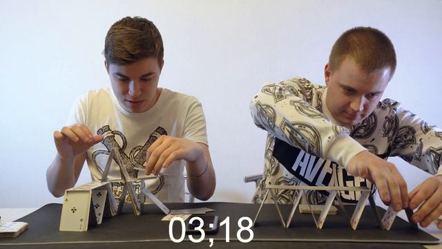 КАРТОЧНЫЙ ДОМИК ЧЕЛЛЕНДЖ! КТО СОБЕРЕТ ДОМИК БОЛЬШЕ ЗА 2 МИН / 10 МИН! смотреть онлайн