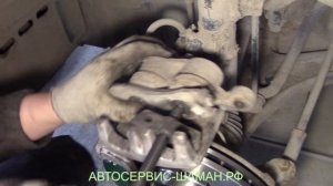 Замена тормозных дисков и тормозных колодок на Mitsubishi Outlander. Обучающее видео для новичков.