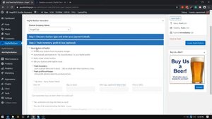 WordPress PayPal Button Manager - Create a PayPal Button