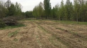 Тестируем фрезу на китайском мини тракторе СКАУТ. Пашем фрезой по целине
