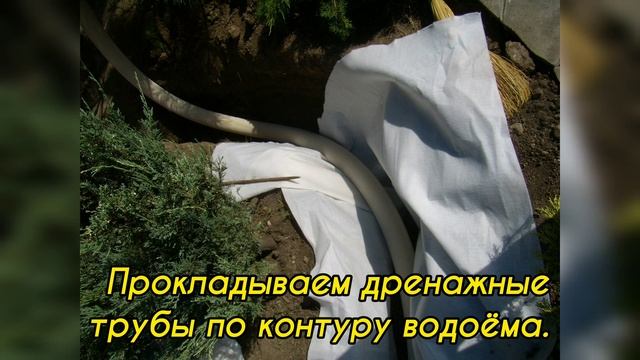 История строительства одного декоративного  водоёма. От проекта до реализации.