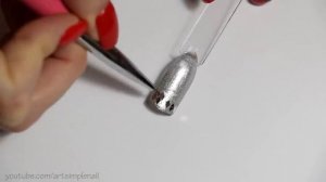 Дизайн ногтей с ромбами | Витражные гель лаки с AliExpress | Блестящий маникюр