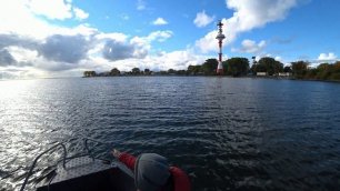 Прогулка в сильный ветер на быстроходном катере по Балтийскому каналу (Балтийск,октябрь 2021)