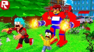 РОБЛОКС Я СТАЛ БОЛЬШИМ РОБОТОМ ТРАНСФОРМЕРОМ В ROBLOX СИМУЛЯТОР ВИДЕО ИГРА КАК МАЙНКРАФТ ДЛЯ ДЕТЕЙ