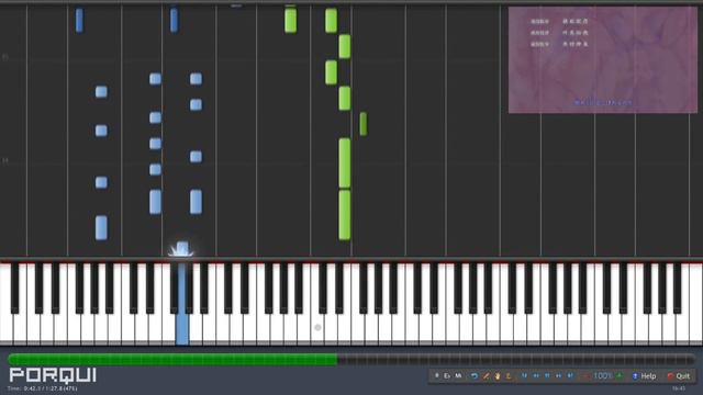 Naruto: Shippuuden Opening 16 - Silhouette (Piano Synthesia) смотреть онлайн