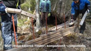 Aaltosilta Retkeilyreitti, Aalto Wood Bridge Hiking trail Finland