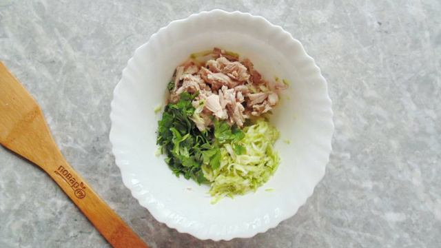 Заливной пирог с курицей и кабачком