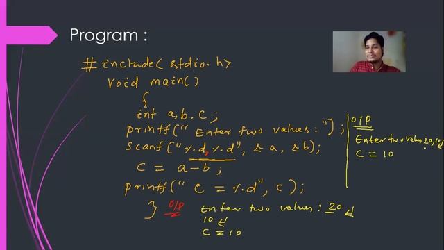 C code to use comma operator within format specifiers. смотреть онлайн