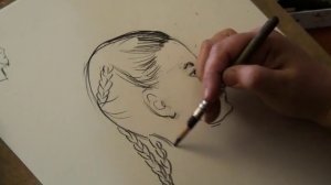 Как нарисовать девочку в профиль
