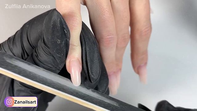 Наращивание на ВЕРХНИЕ ФОРМЫ + ПОКРЫТИЕ ПОД КУТИКУЛУ #маникюробучение #видеоманикюр #верхниеформы