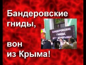 Бандеровские ***, вон из Крыма!