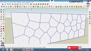 ¡¡TUTORIAL SKETCHUP VORONOI,PARA CREAR BALDOSAS,ARQUITECTURA ORGANICA Y PARAMETRICA!!!