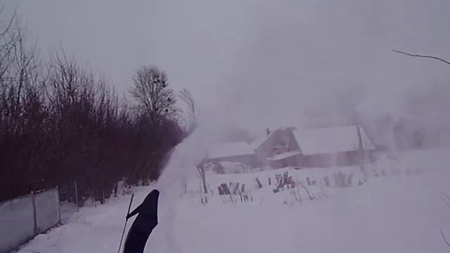 як ротором убирають сніг на волині