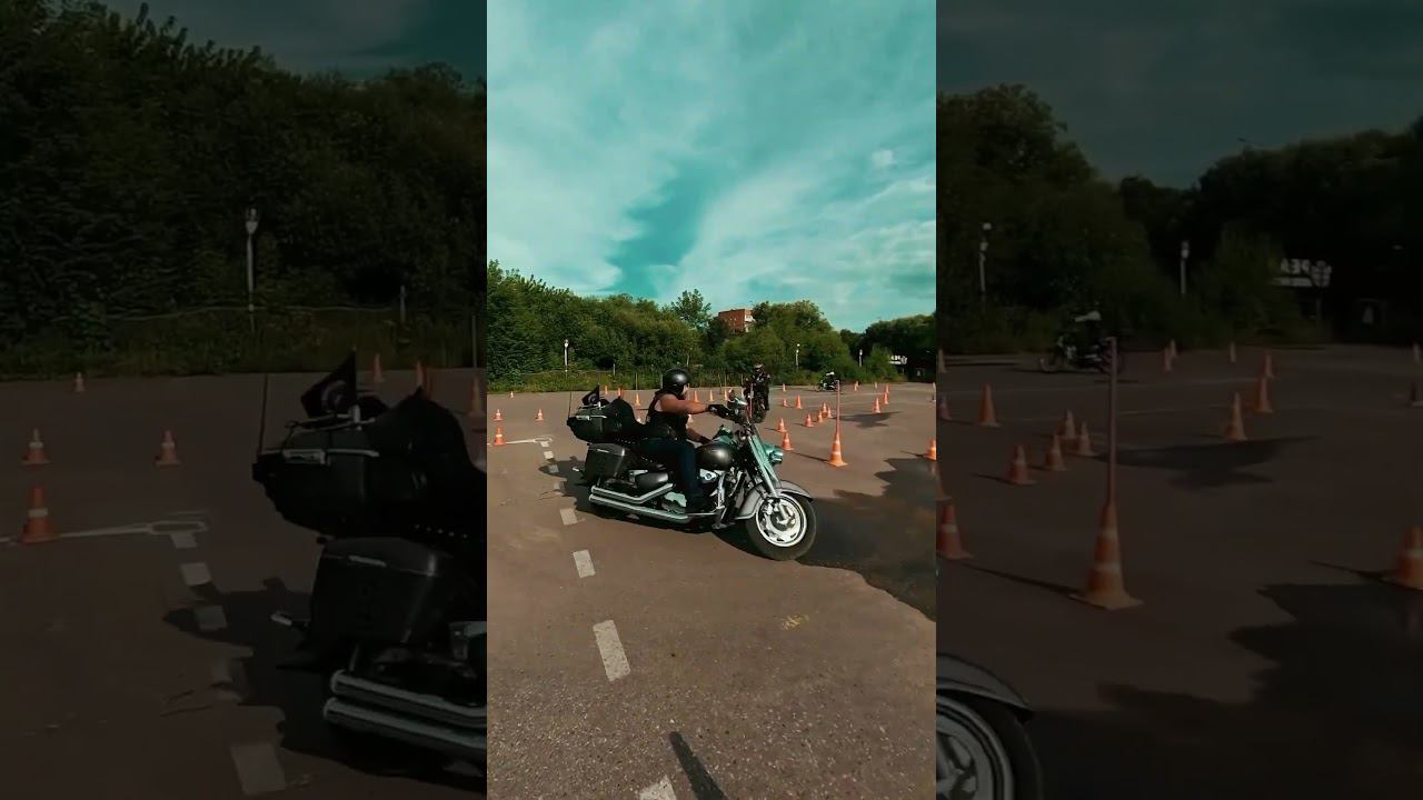 Мотоджимхана вместе с автошколой реал #мотоспорт #мотоциклы #мотоциклист #автошкола смотреть онлайн